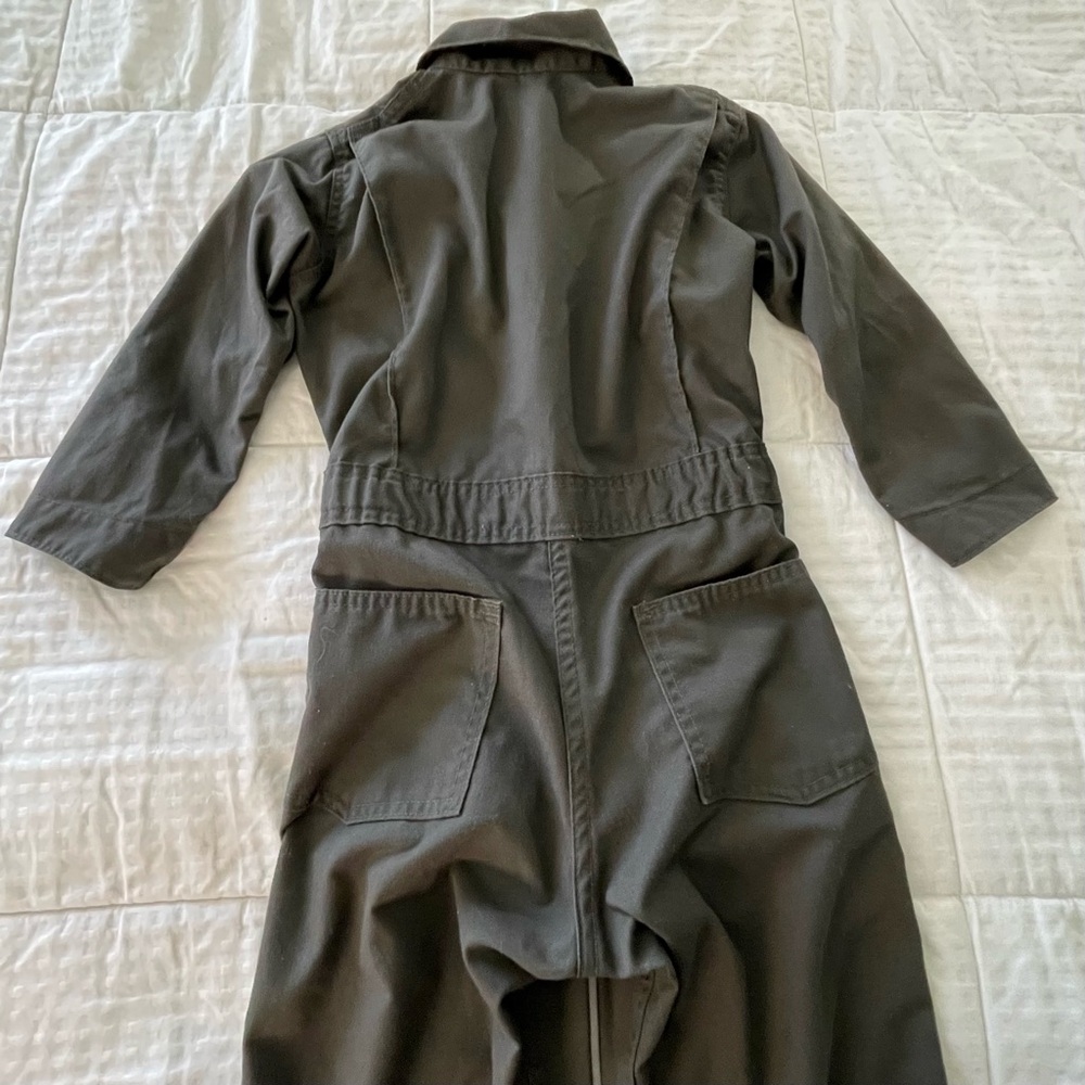 Vintage Key Imperial Kids Mechanic Jumpsuit Coveralls Unlined USA 70s-80s Size 6 - Picture 4 of 11